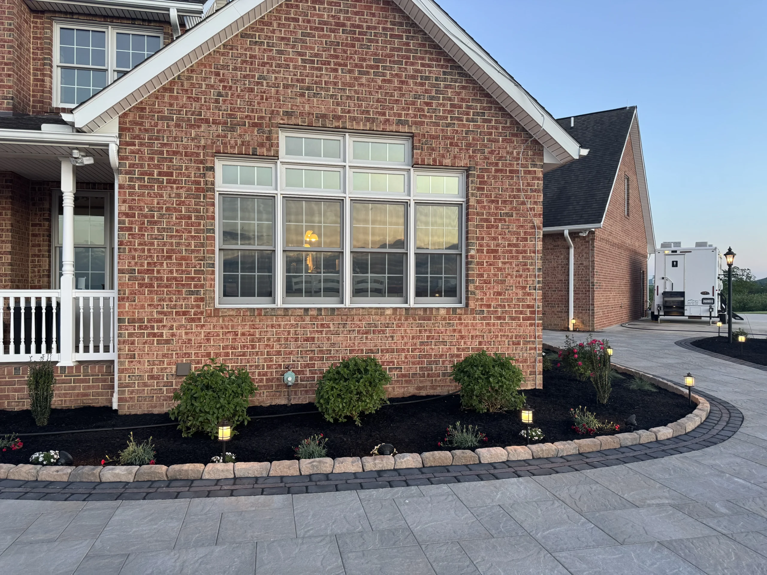 Backyard garden landscaping by M.R. Landscapes