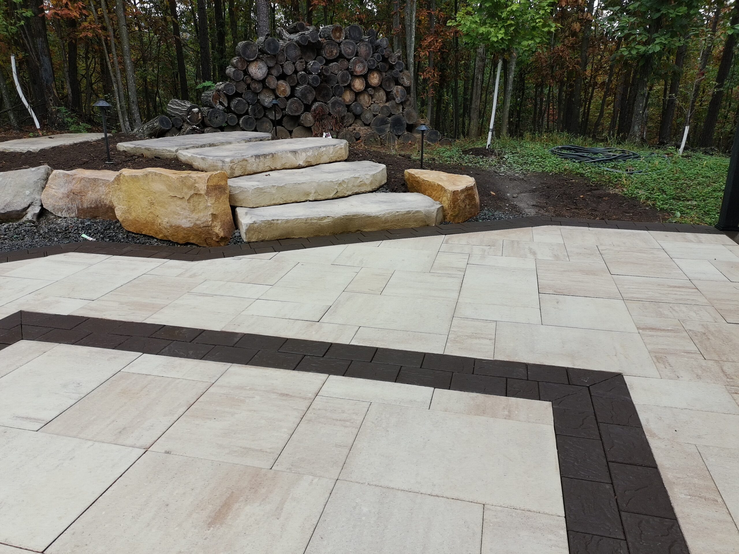 Landscape walkway installed by M.R. Landscapes